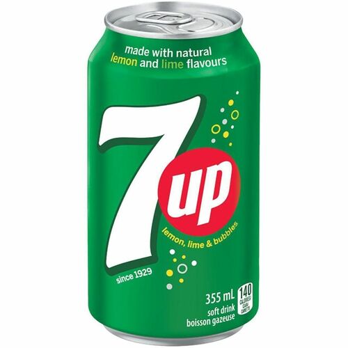 7UP Soft Drinks, Original, Case of 12 - Ready-to-Drink - 355 mL - Original, Lemon Lime, NaturalCan - 12 / Case