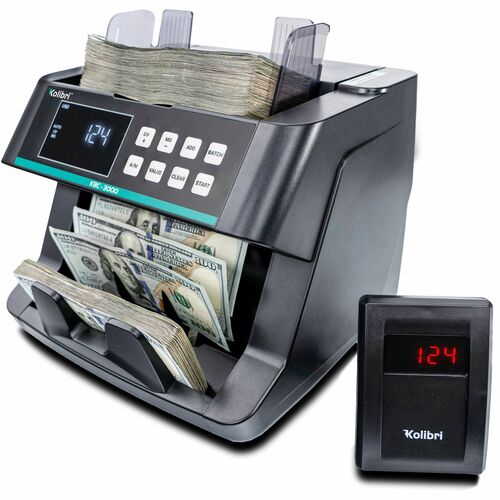 Cassida Kolibri Top-Loading Bill Counter - Counts 200 bills/min - Gray