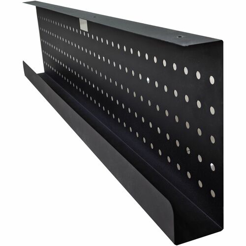 Lorell Invent Training Table Components - 42" Width x 3" Depth x 10" Height x 39.37 mil Thickness - Durable - Steel - Black - 1 Each