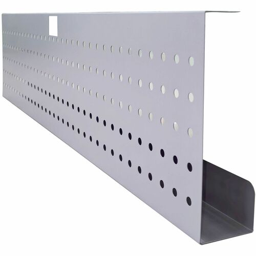 Lorell Invent Training Table Components - 42" Width x 3" Depth x 10" Height x 39.37 mil Thickness - Durable - Steel - Silver - 1 Each