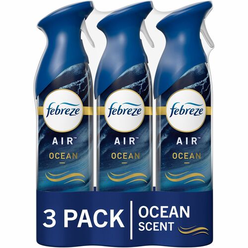 Febreze Air Freshener Spray - Spray - 8.8 fl oz (0.3 quart) - Ocean - 3 / Pack