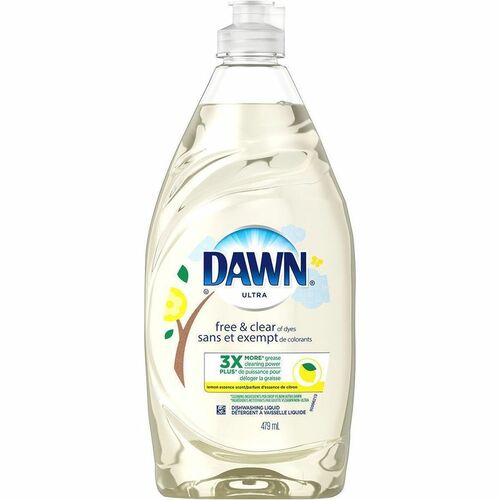 Dawn Free & Clear Dishwashing Liquid, Lemon Essence