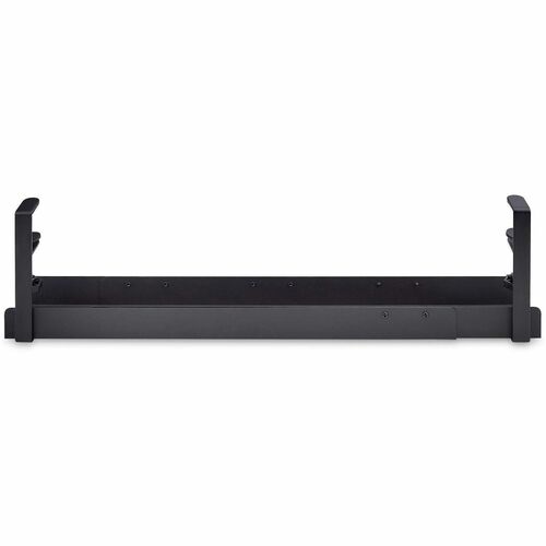StarTech.com Under Desk Cable Management Tray, Length Adjustable, Clamp-On Installation, No Drilling Required, Black - Length adjustable cable management tray organizes workspaces to reduce risk of tripping hazards or tangled cords; Tool-free setup.