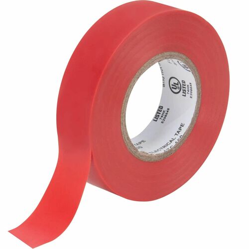 Aurora Tools Electrical Tape, 19 mm (3/4") x 18 M (60'), Red, 7 mils - 19.7 yd (18 m) Length x 0.75" (19 mm) Width x 7 mil (0.18 mm) Thickness - Red - For Insulating Wire, Splicing, Electrical - 1 Each