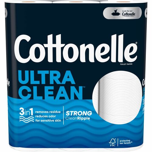 Cottonelle Ultra CleanCare Toilet Paper - 1 Ply - White - 4 / Case