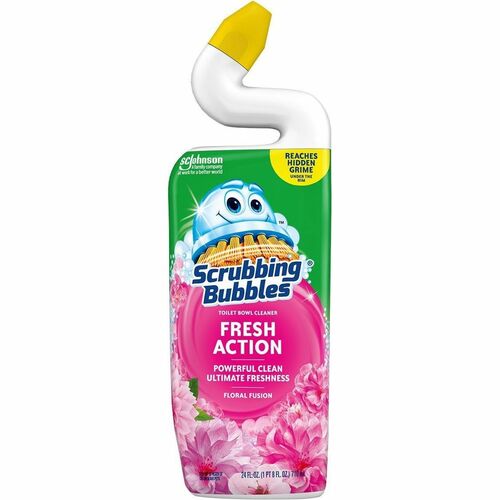 Scrubbing Bubbles® Fresh Action Toilet Bowl Cleaner - For Toilet Bowl - Liquid - 24 fl oz (0.8 quart) - Floral Fusion Scent Width - 1 Each - Non-staining