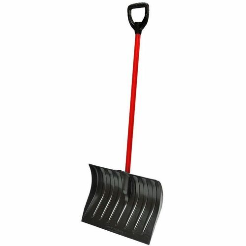 Storex Infinity 19-inch Snow Shovel, Black/Red - Black - Polyolefin - 1.38 kg - Eco-friendly, Lightweight, Easy to Use - 1 Each