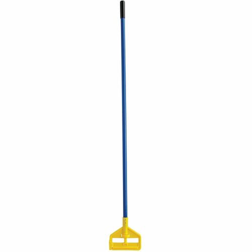 Rubbermaid Commercial Invader Side Gate Mop Handle, 60" Blue - 60" (1524 mm) Length - Blue - Fiberglass - 12 Each