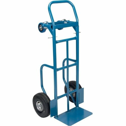 KLETON Deluxe Hand Truck - 14" Width x 43" Depth x 45" Height - Blue Enamel - 1 Each