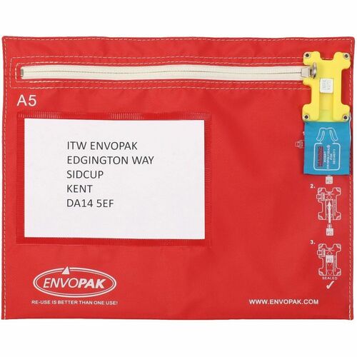 Securisac Cash Bag 10"X13"X1" - Blue - Cash