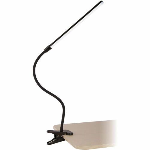 OttLite Clip-On LED Easel Lamp - LED Bulb - Resin - Flexible Neck, ClearSun LED, Adjustable Height - Desk Mountable - Black - for Desk, Painting