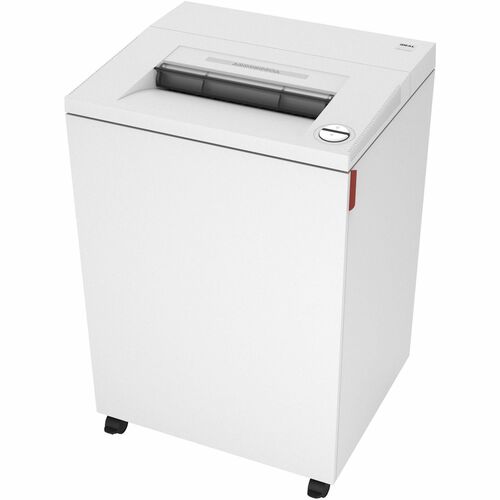 ideal. 4001 Cross-Cut P-4 Shredder - Continuous Shredder - Cross Cut - 28 Per Pass - for shredding Paper, Paper Clip, Staples, CD, DVD, Credit Card - P-4 - 44 gal Wastebin Capacity - 745.70 W - White