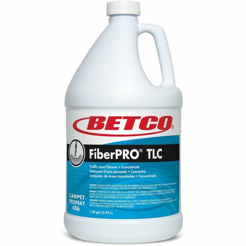 Betco FiberPro TLC Cleaner - For Carpet, Fabric, Upholstery - Concentrate - Liquid - 128 fl oz (4 quart) - Pleasant ScentBottle - 4 / Carton - Non-flammable, Low Foaming, Pleasant Scent, Water Soluble - Straw