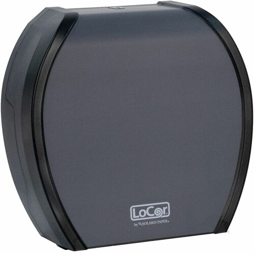 LoCor Paper Jumbo Bath Tissue Dispenser - Roll Dispenser - 4.8" Height x 12" Width x 11.8" Depth - Matte Gray - 1 Each