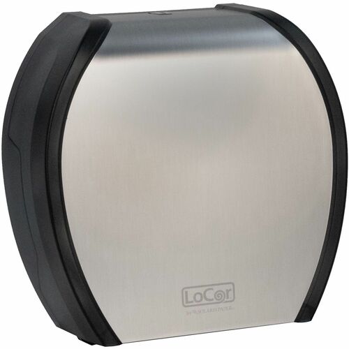 LoCor Paper Jumbo Bath Tissue Dispenser - Roll Dispenser - 4.8" Height x 12" Width x 11.8" Depth - Stainless - 1 Each