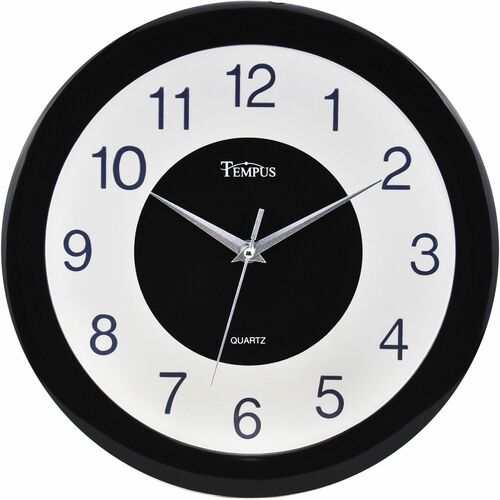 Victory Light 12" Tempus Wall Clock - Quartz - Black Case