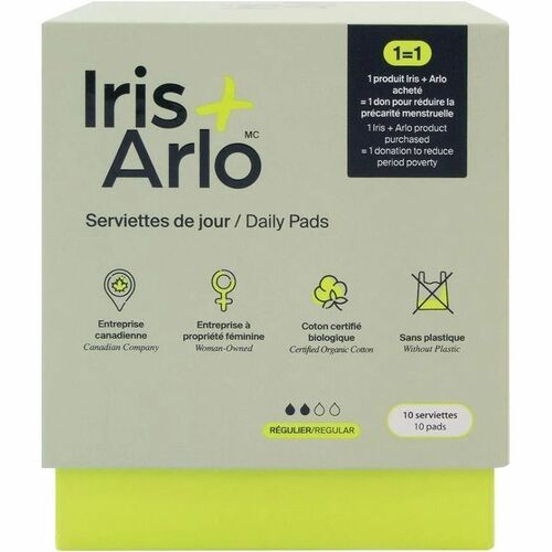 Iris + Arlo 100% Organic Cotton Daily Pads