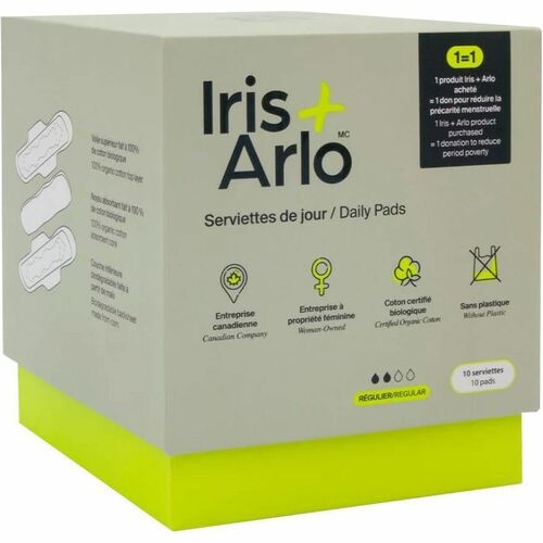 Iris + Arlo 100% Organic Cotton Daily Pads