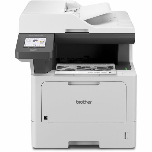 Brother DCP-L5510DN Wired Laser Multifunction Printer - Monochrome - Copier/Printer/Scanner - 48 ppm Mono Print - 1200 x 1200 dpi Print - Automatic Duplex Print - Color Flatbed Scanner - 600 dpi Optical Scan - Gigabit Ethernet Ethernet - USB - 1 Each - Fo