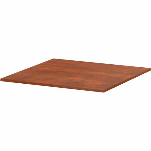 Lorell Essentials Modular Conference Tables - 1" x 47"47" - Band Edge - Cherry Table Top - Modular, Eco-friendly - For Meeting, Office