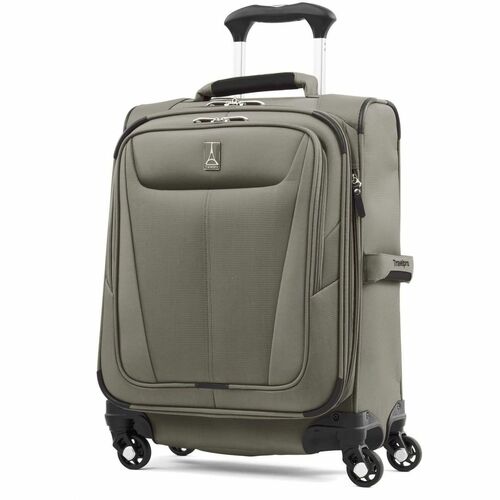 Travelpro Maxlite 5 Travel/Luggage Case (Carry On) Travel - Slate Green - Water Resistant, Stain Resistant, Abrasion Resistant, Moisture Resistant - Polyester Fabric Body - Checkpoint Friendly - Handle, Telescoping Handle - 19" (482.60 mm) Height x 15" (3