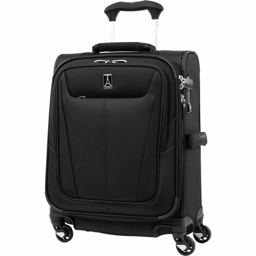 Travelpro Maxlite 5 Travel/Luggage Case (Carry On) Travel - Black - Water Resistant, Stain Resistant, Abrasion Resistant, Moisture Resistant - Polyester Fabric Body - Checkpoint Friendly - Handle, Telescoping Handle - 19" (482.60 mm) Height x 15" (381 mm)