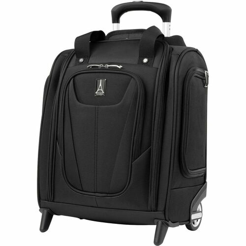 Travelpro Maxlite 5 Travel/Luggage Case (Carry On) for 10.2" to 14" Apple iPad mini, iPad, iPad Pro, iPad Air Travel - Black - Water Resistant, Stain Resistant, Moisture Resistant - Polyester Fabric Body - Telescoping Handle, Trolley Strap, Handle - 15.25