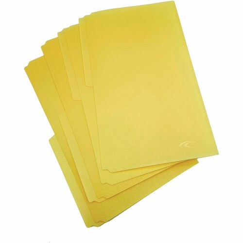 Duraply 1/2 Tab Cut Legal Storage Folder - 8 1/2" x 14" - Poly - Manila - 12 / Pack