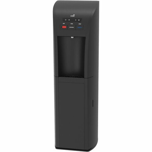 Oasis Aquarius Tri-Temp Bottom Loading Water Dispenser Black - Polymer - 43.50" (1104.90 mm) x 12.90" (327.66 mm) x 14" (355.60 mm) - Black