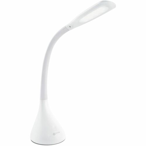 OttLite - LED Bulb - Adjustable Brightness, Touch Sensitive Control Panel, Flexible Neck, Adjustable Angle, Adjustable Height - 375 lm Lumens - Desk Mountable - White - for Desk, Crafting, Reading, Studying