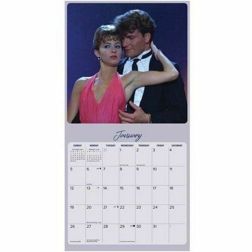 2025 Willow Creek Press Mini Wall Calendar, 7" x 7" , Dirty Dancing, January 2025 To December 2025, 45756 - Small - Regular - Monthly - January 2025 to December 2025 - 7" x 7" Sheet Size - White Sheet - Stapled - Wall Mount - 7" Height x 7" Width - Intern