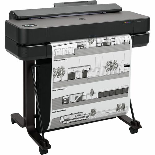 HP Designjet T650 A0 Inkjet Large Format Printer - Includes Printer - 24" (609.60 mm) Print Width - Color - 25 Second Color Speed - 2400 x 1200 dpi - 1 GB - USB - Ethernet - Wireless LAN - Wi-Fi Direct - Printer Stand Included