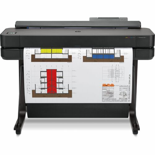 HP Designjet T650 A0 Inkjet Large Format Printer - Includes Printer - 36" (914.40 mm) Print Width - Color - 25 Second Color Speed - 2400 x 1200 dpi - 1 GB - USB - Ethernet - Wireless LAN - Wi-Fi Direct - Printer Stand Included