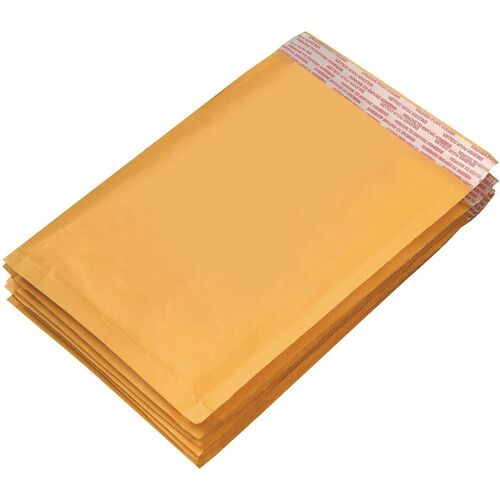 Grand & Toy Self-Adhesive Bubble Mailers, Kraft, #6, 12 1/2" x 18 1/8" , 25/CT - Mailing/Shipping - #6 - 13 1/2" (342.90 mm) Width x 18 5/8" (472.95 mm) Length - Self-adhesive Seal - Kraft - Plastic, Kraft Paper - 25 / Carton