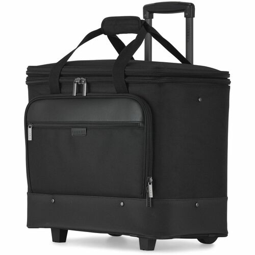 bugatti Core Carrying Case for 17" to 17.3" Notebook - Black - Polyester, Vegan Leather, 1680D Polyester Body - Telescoping Handle - 17.25" (438.15 mm) Height x 18.25" (463.55 mm) Width x 11" (279.40 mm) Depth - Unisex