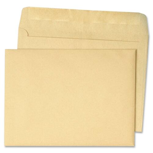TOPS Booklet Envelope - Booklet - 9" (228.60 mm) Width x 12" (304.80 mm) Length - 24 lb (10886.22 g) - Gummed - Natural, Brown - Kraft - 500 / Box