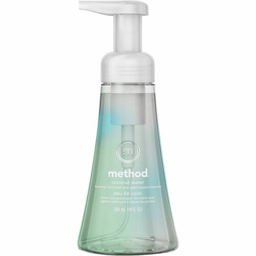 Method Foaming Hand Wash - Coconut Water Scent - 10 fl oz - Pump Bottle Dispenser - Hand - Clear - Paraben-free, Phthalate-free, Cruelty-free - 1 Each