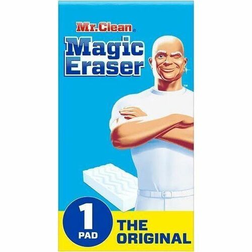 Mr. Clean Magic Eraser Pads - For Multipurpose, Multi Surface - Pad - Recommended For: Grime Remover, Dirt Remover, Permanent Marker Remover, Stain Remover, Scuff Mark Remover - Sturdy, Built-In Scrubber, Strong - Blue