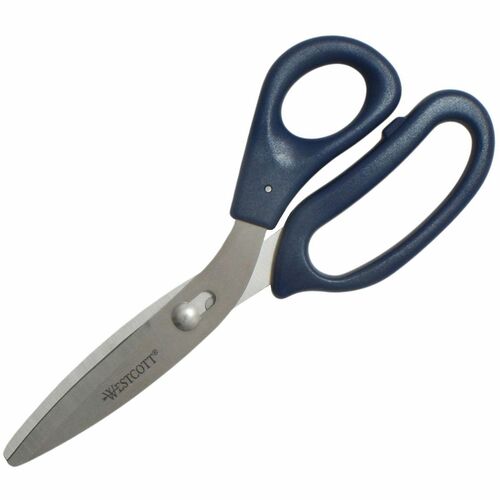 Westcott 8" Power Pivot Scissors - 3.50" Cutting Length - Straight - Stainless Steel - 1 Each