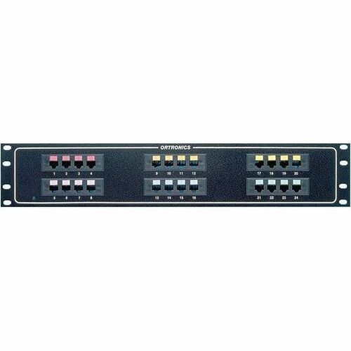 Ortronics Mod 6/Telco Panel - 24-port quad / 3 - 4 / M50