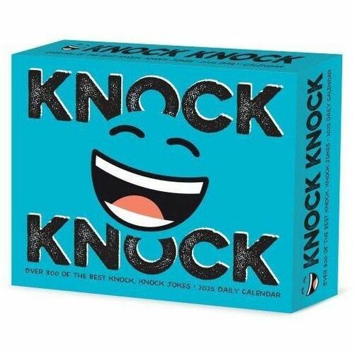 2025 Willow Creek Press Daily Desk Box Calendar, 5-1/2" x 6-1/4" , Knock Knock Daily Joke, January to December 2025, 40911 - Small - Regular - Daily - January 2025 to December - 5 1/2" x 6 1/4" Sheet Size - White Sheet - Desk - 6.3" Height x 5.5" Width - 