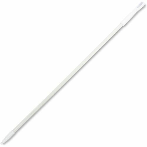 Carlisle 60" Fiberglass Broom Handle - 60" Length x 1" Diameter - White - Fiberglass, Polyester, Polypropylene
