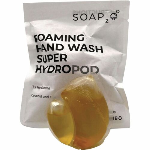 SOAP2O Coconut Acai HydroPods - Coconut Acai ScentFor - 1.1 gal (4 L) - Hand - Moisturizing - Blue - Water Soluble - 4 / Box