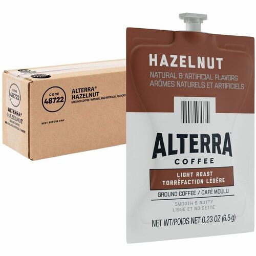 Alterra Freshpack Hazelnut Flavored Coffee Freshpack - Compatible with Flavia Creation 150, Flavia Creation 200, Flavia Creation 500 - Medium - 0.2 oz - 40 / Carton