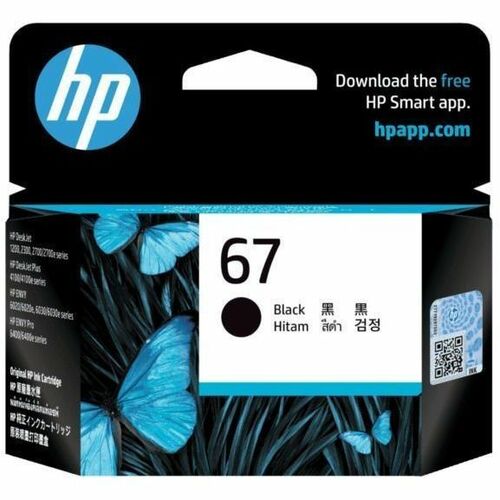 Picture of 67 Original High Yield Ink Cartridge, Black, 120 Page Yield, Inkjet, 1 EA