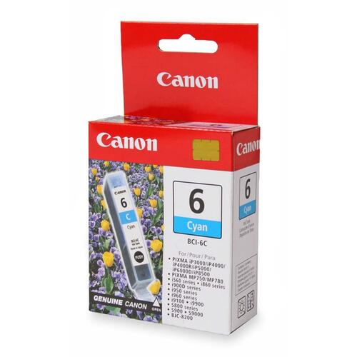 Canon Cyan Ink Cartridge - Inkjet - 1 Each