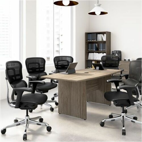 WorkPro® Motiva Office Conference Table With Wood Base, 29"H x 72"W x 36"D, Modern Hickory, Standard Delivery - x 1" Thickness Surface, 29" Height x 72" Width x 36" Depth - Finish: Modern Hickory, Laminate - Small - Sturdy, Durable, Damage Resistant, 
