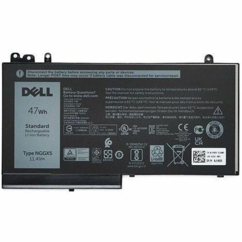 Dell 3-cell 47 Wh Lithium Ion Replacement Battery for Select Laptops