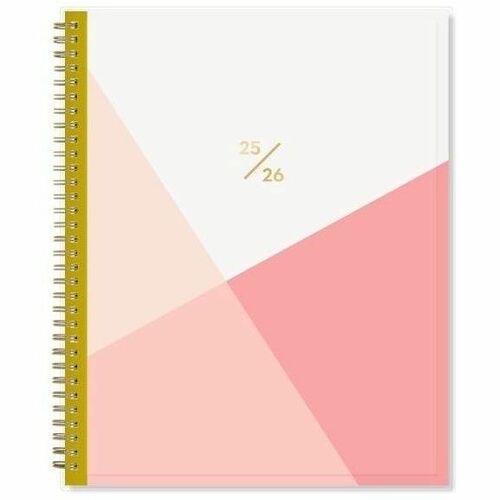 2025-2026 Blue Sky Cali Pink CYO Weekly/Monthly Academic Planning Calendar, 8-1/2" x 11" , July 2025 to June 2026, 130619-A - Large - Academic - Weekly, Monthly - July 2025 to June 2026 - 8 1/2" x 11" Sheet Size - White Sheet - Wire Bound - Multicolor Pol