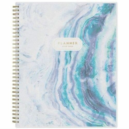 2025-2026 Blue Sky Weekly/Monthly Academic Planner, 8-1/2" x 11" , Gemma Frosted, July 2025 To June 2026, 118177 - Medium - Academic - Weekly, Monthly - July 2025 to June 2026 - 11" x 8 1/2" Sheet Size - White Sheet - Wire Bound - Multicolor Polypropylene